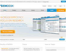 Tablet Screenshot of emdesk.com